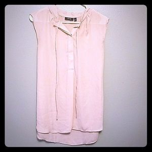 Blush work blouse